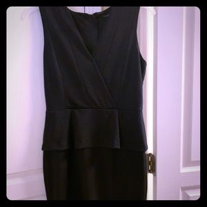 Banana Republic LBD with peplum detail